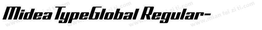 MideaTypeGlobal Regular字体转换